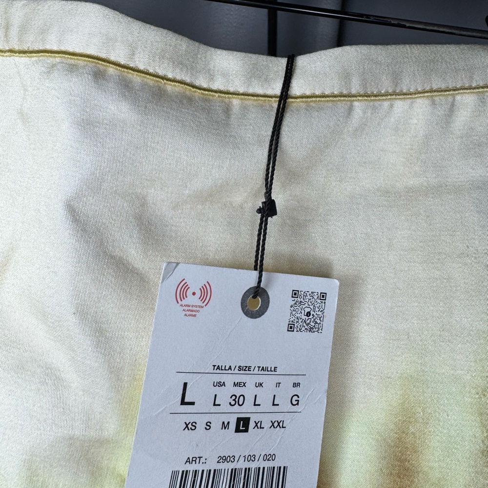 Zara Cream and Brown Midi Skirt - Picture 11 of 12